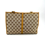 Sac cabas vintage Gucci en cuir et toile bordeaux Jackie