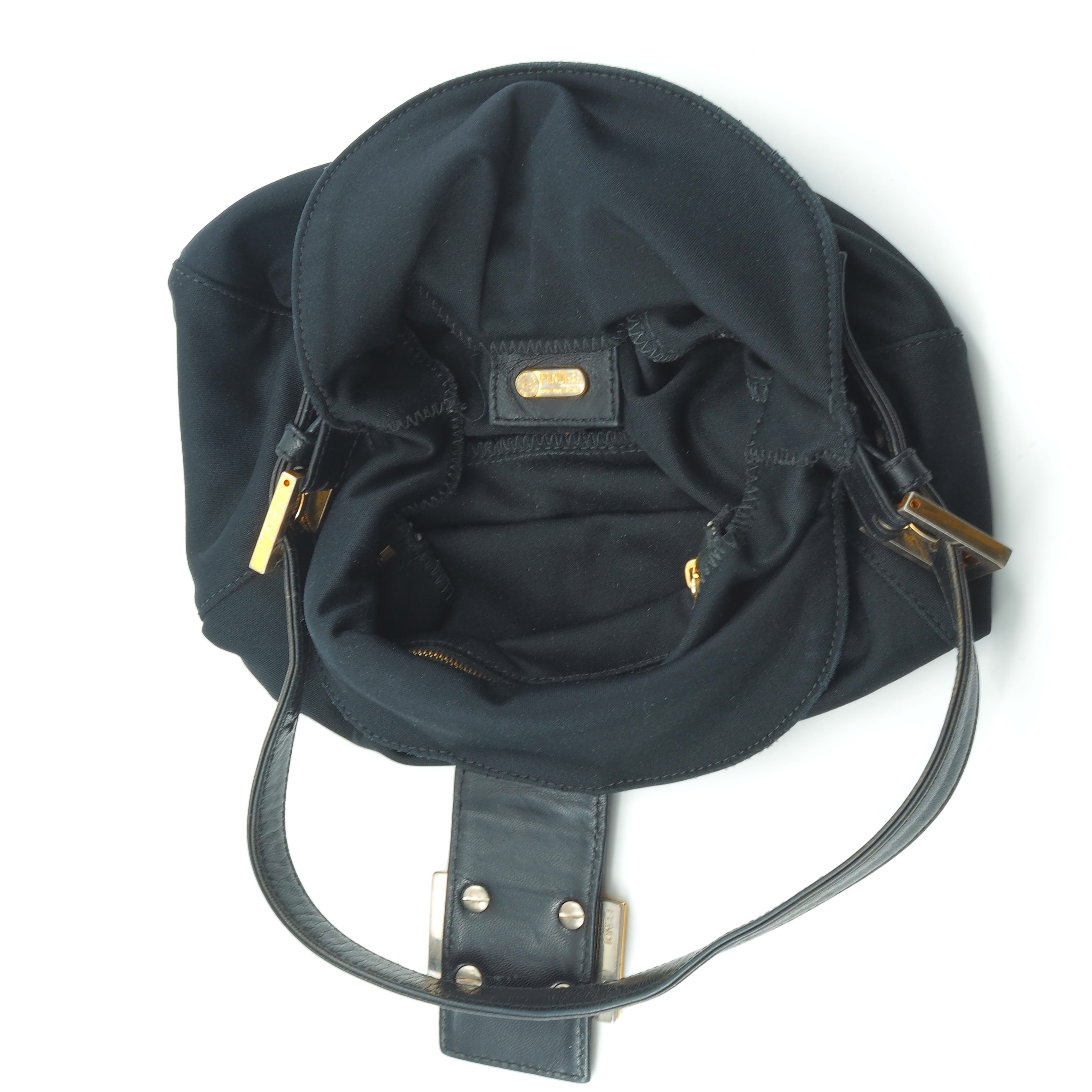 Fendi Shoulder bag black nylon Shoulder bags FENDI Black Synthetic