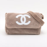Chanel crossbody bag grey sponge Shoulder bags CHANEL Pink