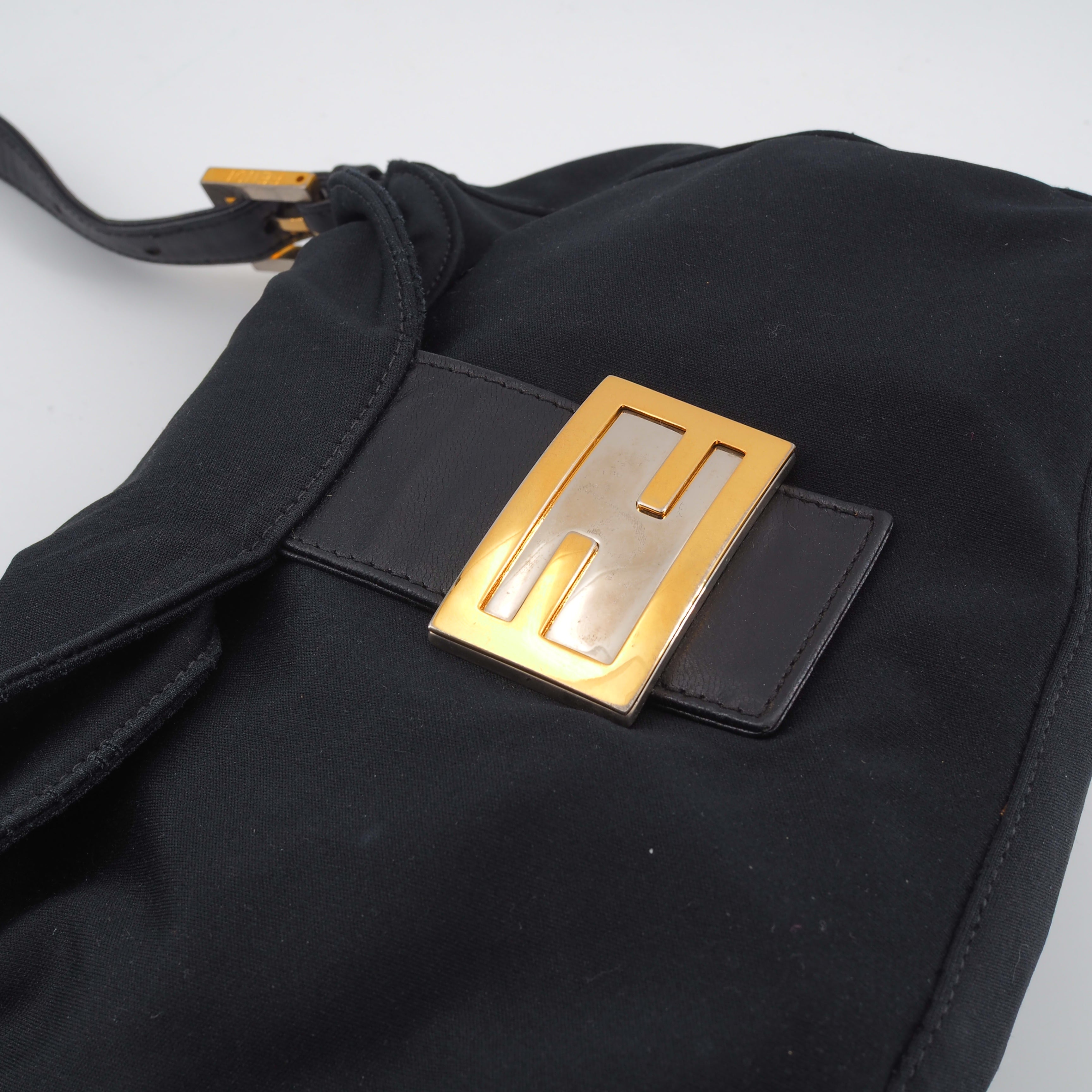 Fendi Shoulder bag black nylon Shoulder bags FENDI Black Synthetic