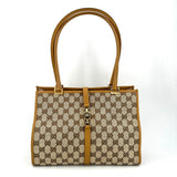 Sac cabas vintage Gucci en cuir et toile bordeaux Jackie