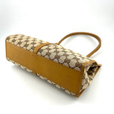 Sac cabas vintage Gucci en cuir et toile bordeaux Jackie