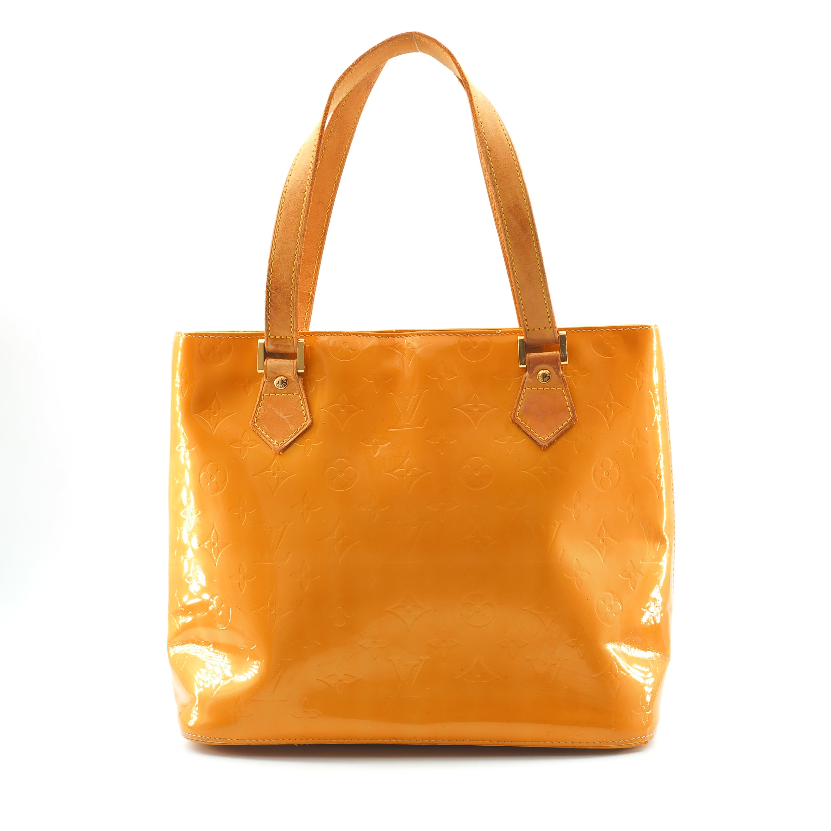 Louis Vuitton Houston Yellow Patent Leather                             Handbags                              [object Object] undefined undefined