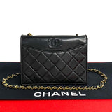 Chanel Shoulder Bag Black Lambskin