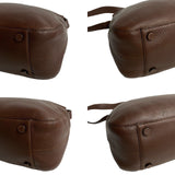 Prada Shoulder Bag Brown Leather