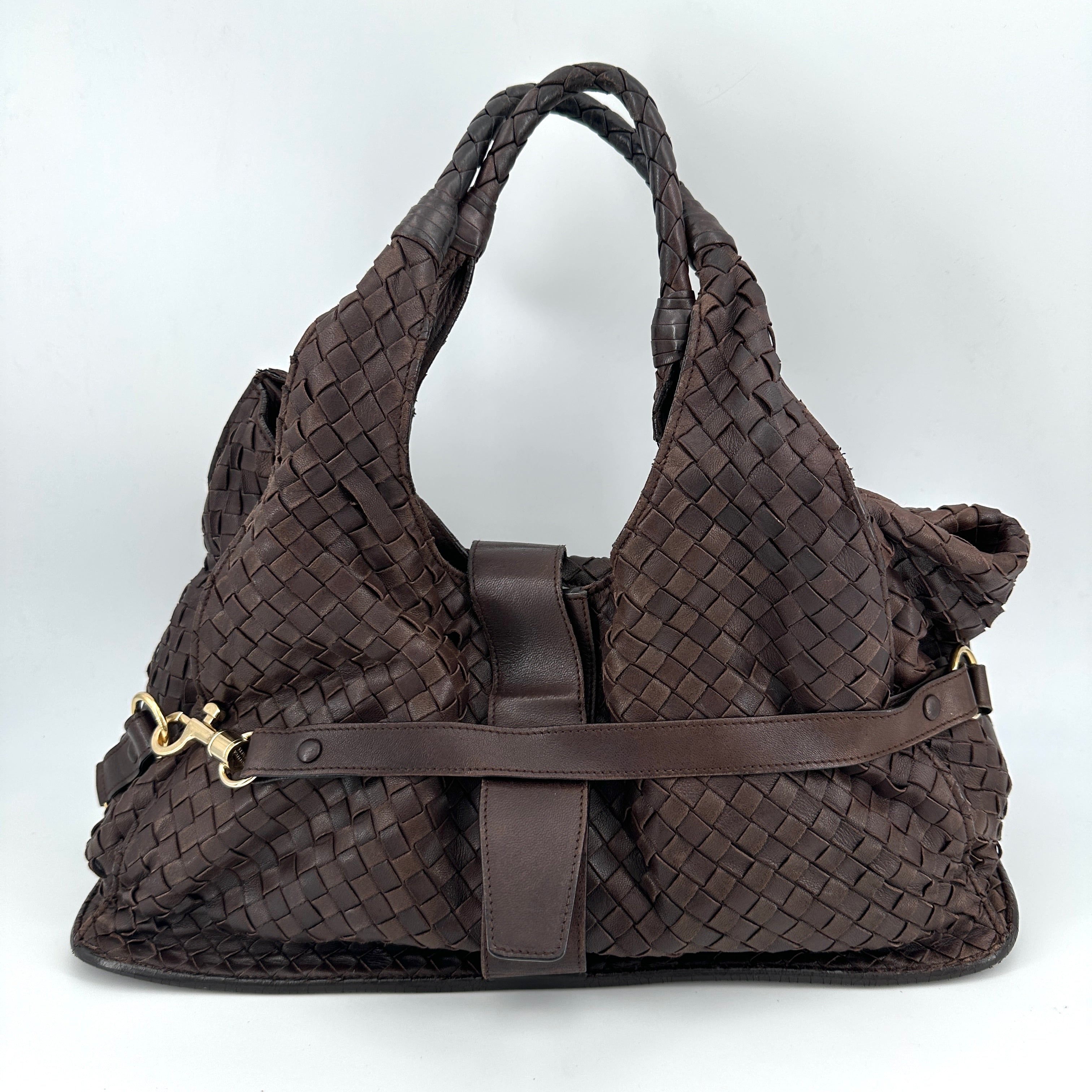 Bottega Veneta handbag brownIntrecciato leather                             shoulder-bags                              [object Object] undefined undefined