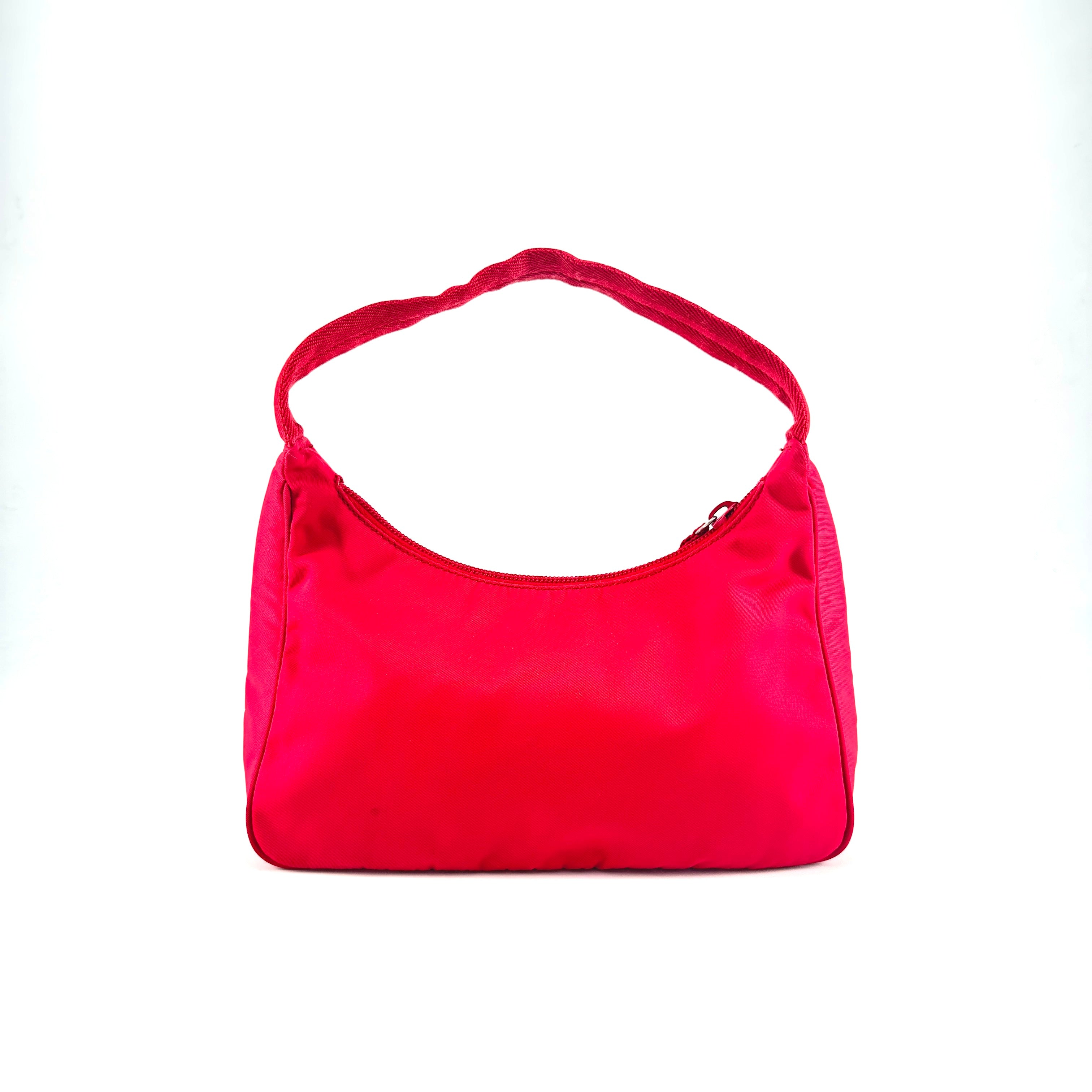 Sac Hobo Prada vintage en nylon rouge