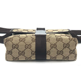 Gucci 131236 Vintage Gg Body Bag Ceinture Toile Marron