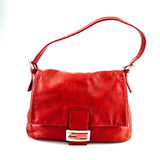 Fendi Mamma Baguette Vintage Cuir Rouge