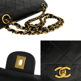 Chanel Handbag Black Leather