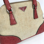 Prada Bn0115 Mini Bag Double Shoulder Shawl Handbag Canvas Women Shoulder bags PRADA  