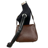 Prada Shoulder Bag Brown Leather