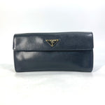 Pochette Vintage Prada Triangle en Cuir Saffiano Noir