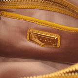 Miu Miu Vitello Caribu Handbag Leather Yellow