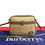 Burberry Shoulder Bag Khaki Canvas