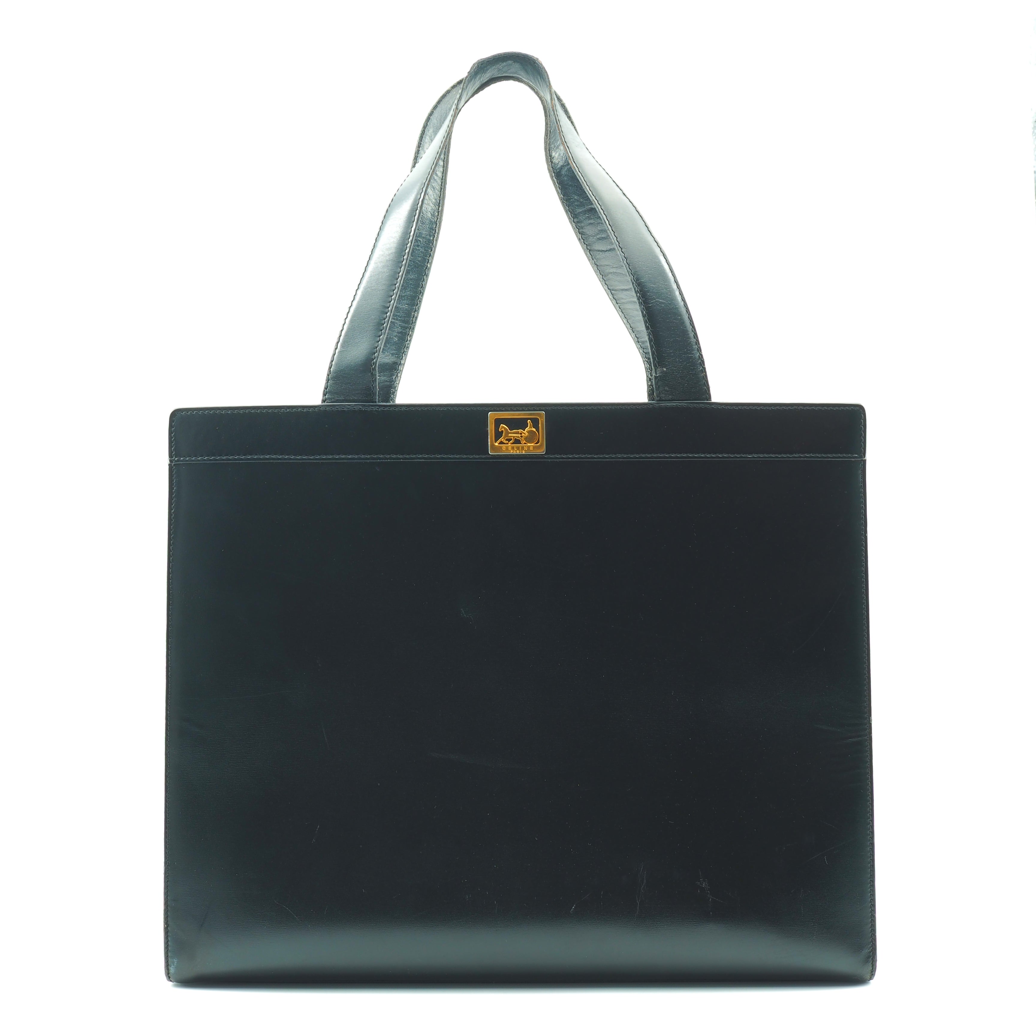 Celine Triomphe Grand tote bag black leather                             Shoulder bags                              [object Object] undefined undefined