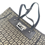 Fendi Zucchino Tote Bag Canvas B                             tote-bags                              [object Object] undefined undefined