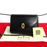 Gucci Shoulder Bag Black Leather