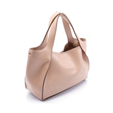 Stella Logo Handbag Tote Bag Fake Leather Light Pink