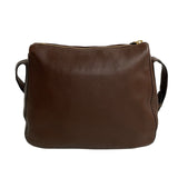 Prada Shoulder Bag Brown Leather