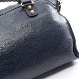 Balenciaga Giant City Handbag Leather Navy