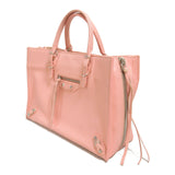 Balenciaga The Paper Handbag Leather Pink