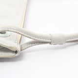 Loewe Shoulder Bag Leather Light Gray Crown Studs