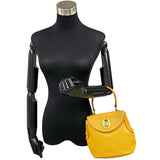 Dior Handbag Yellow Leather