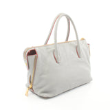 Miu Miu Madras Handbag Leather Gray