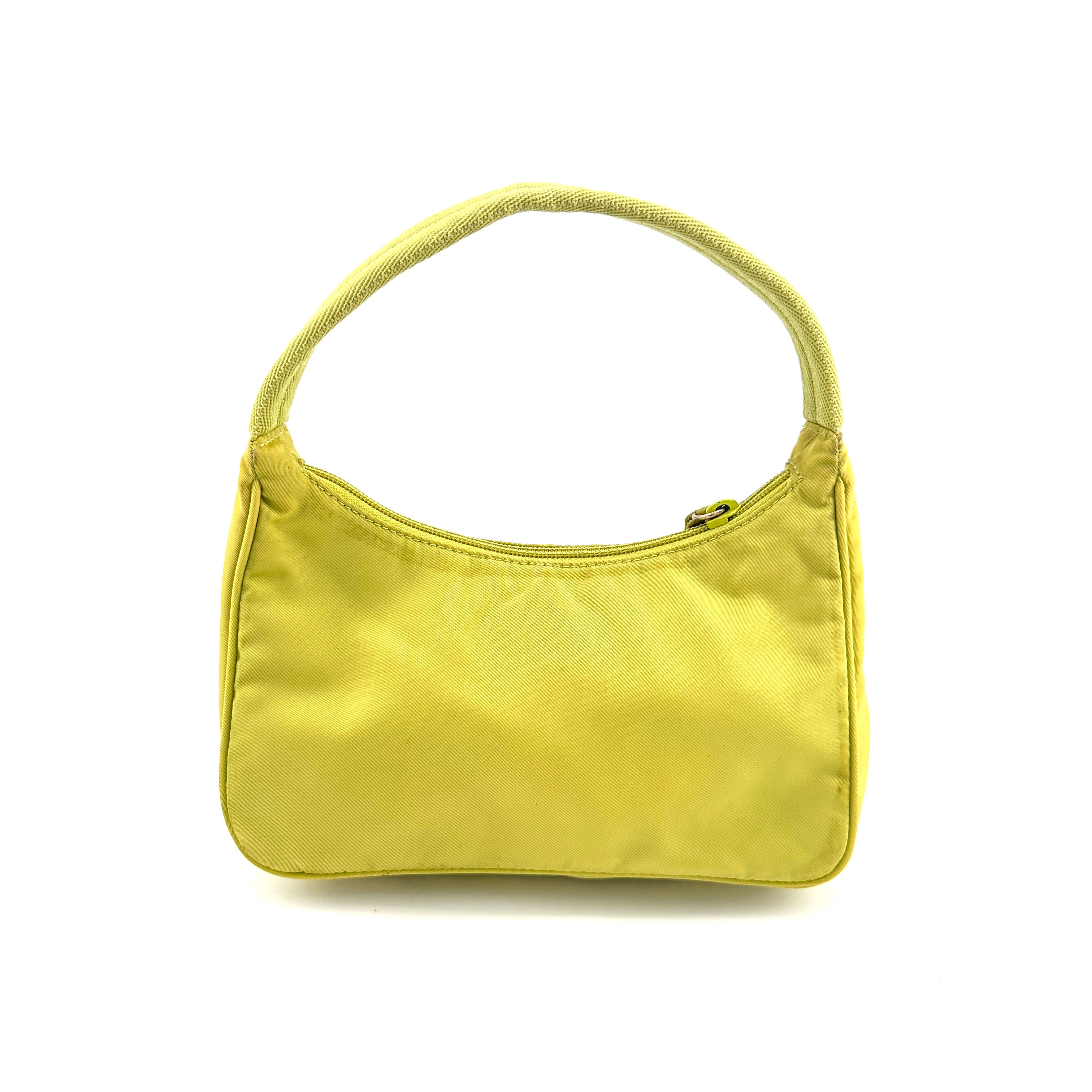 Pochette Accessoire Vintage PRADA Nylon Jaune