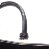 Padlock Nude Mini Handbag Mouton Leather Off White Black 2WAY