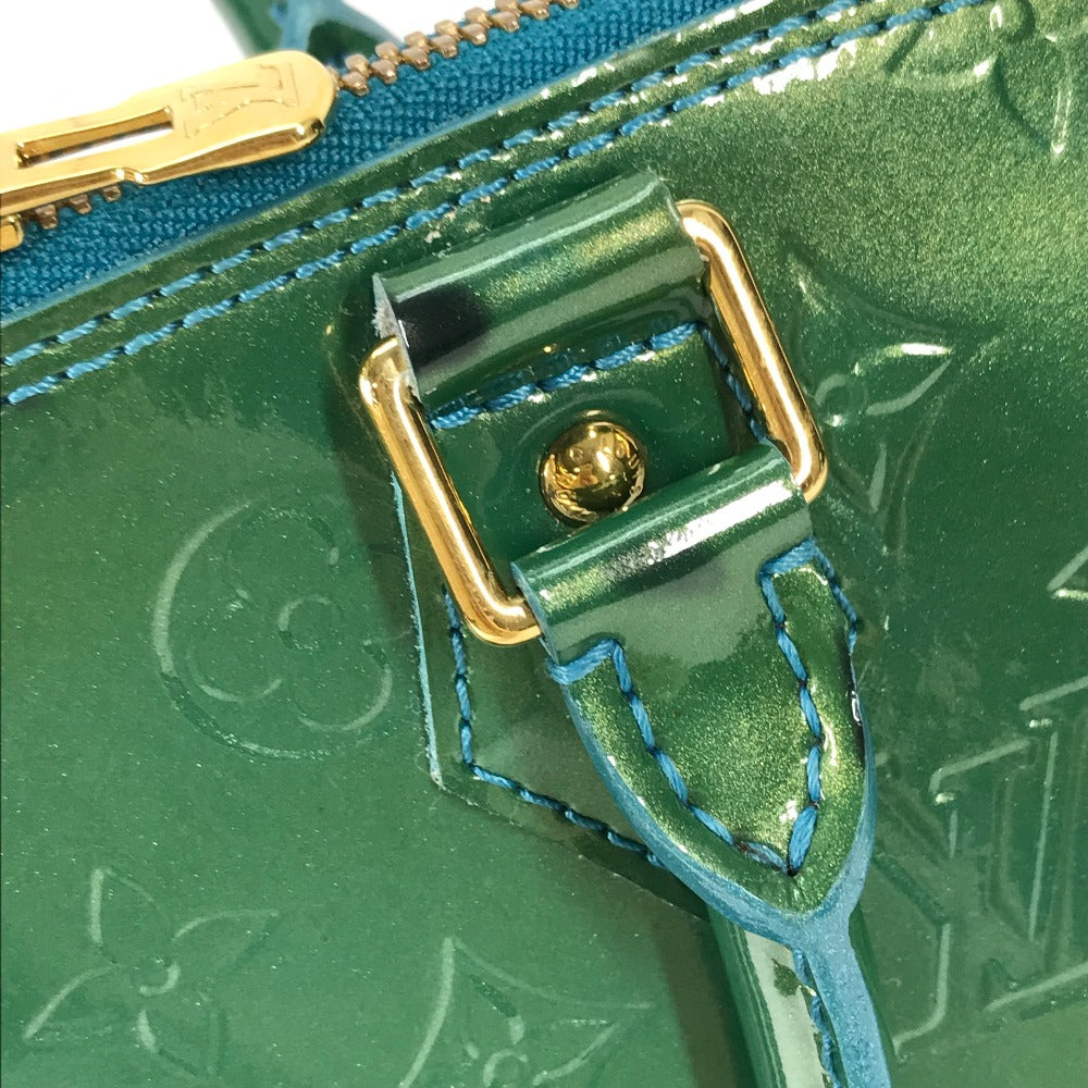 Louis Vuitton M93628 Monogram Vernis Alma Gm Tote Bag Briefcase Lame Handbag Women Tote bags LOUIS VUITTON Blue, Green 