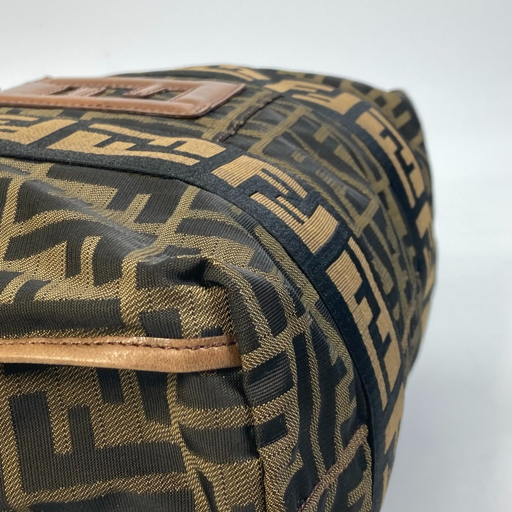 Sac à main Fendi vintage Zukka Ff cuir toile 2-en-1