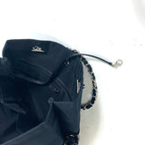 Chanel Sac Tote Étole Vintage Chaîne Noir Argent