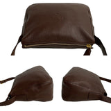 Prada Shoulder Bag Brown Leather