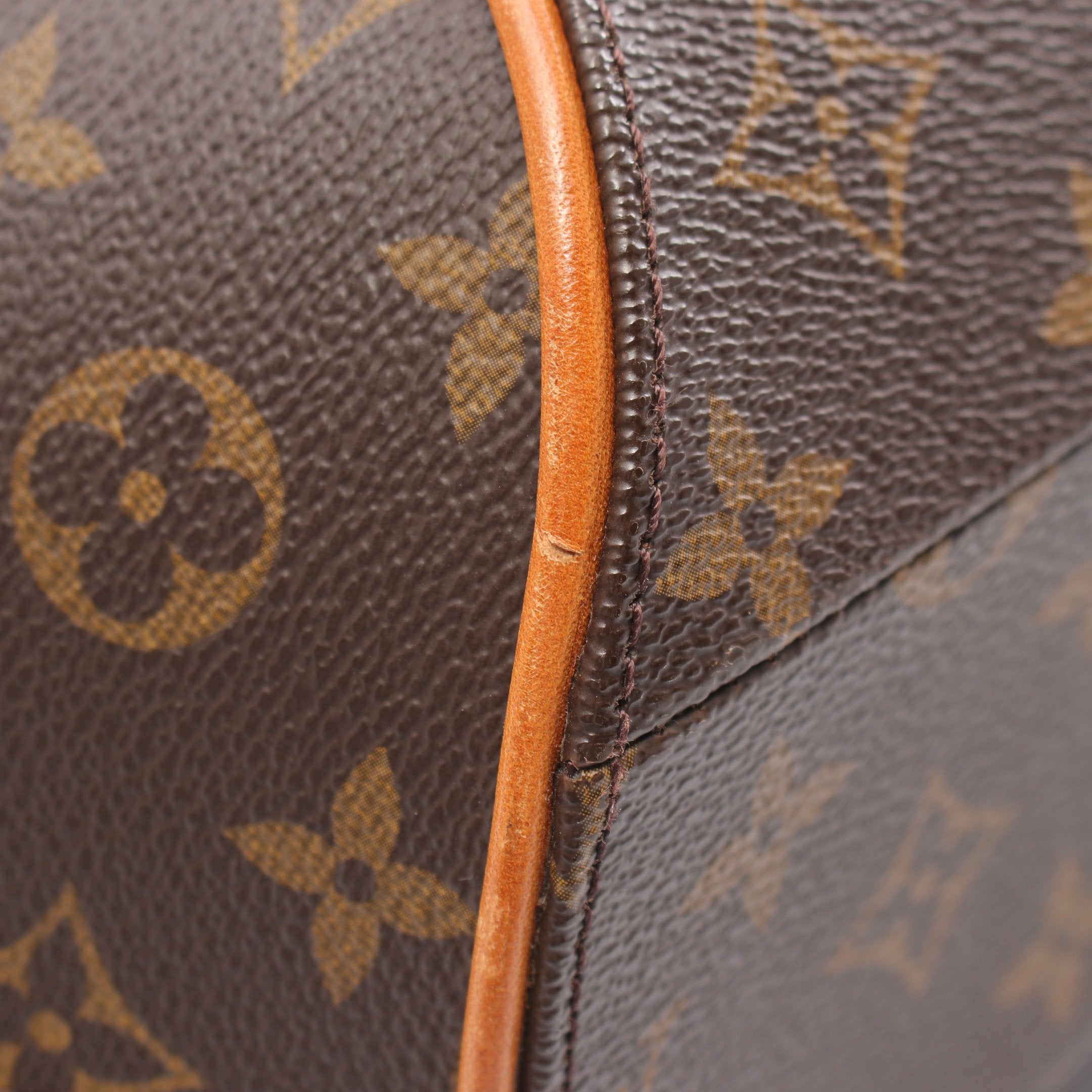 Sac à main vintage Louis Vuitton Ellipse Mm Monogram en cuir brun