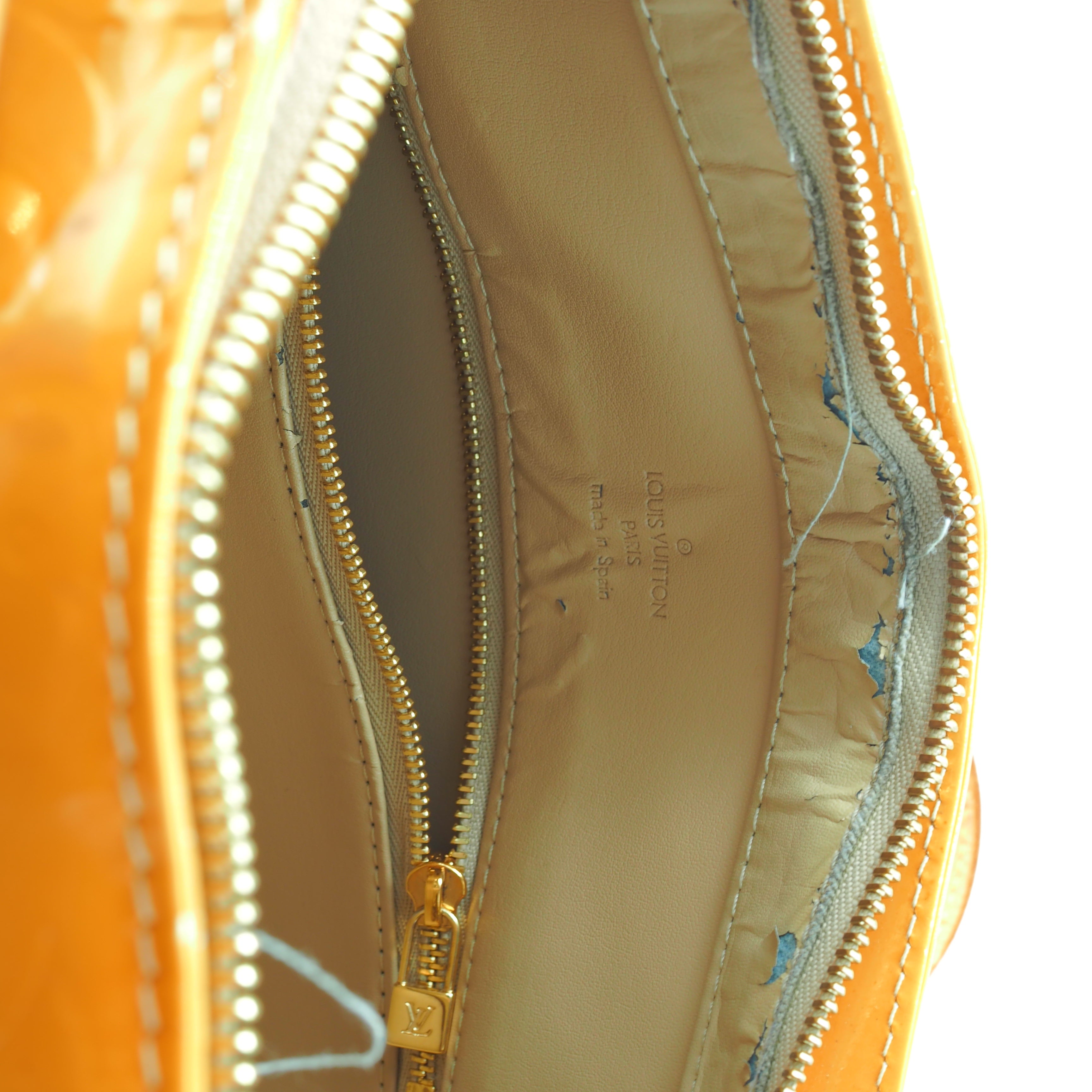 Louis Vuitton Houston Yellow Patent Leather                             Handbags                              [object Object] undefined undefined