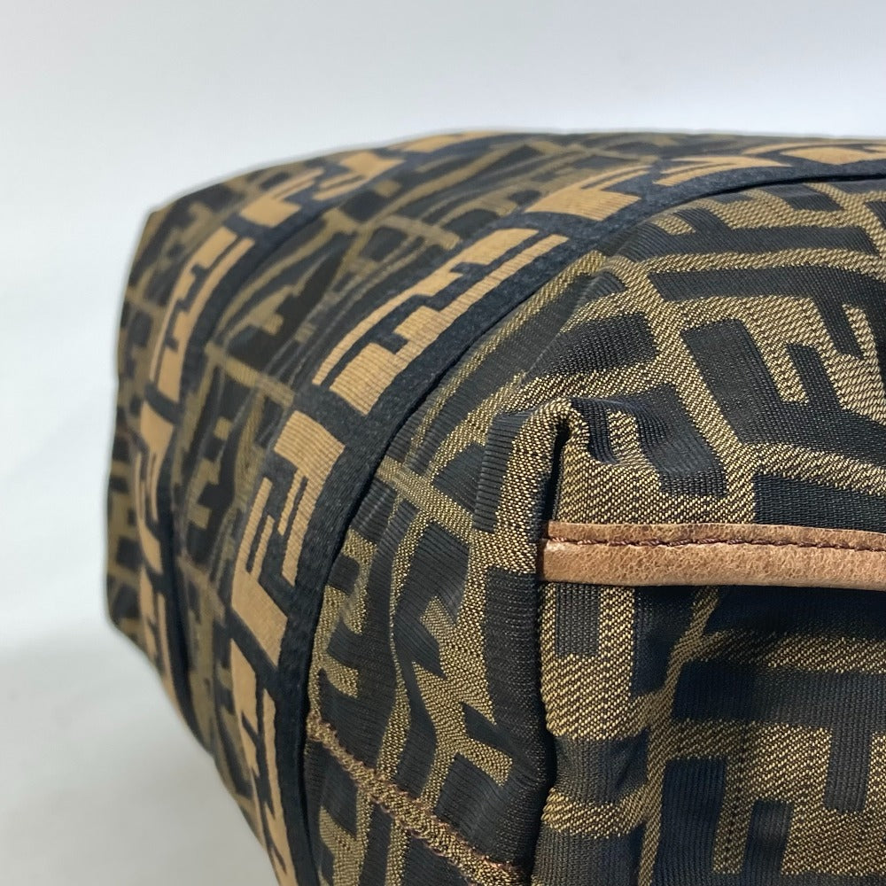 Sac à main Fendi vintage Zukka Ff cuir toile 2-en-1