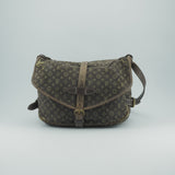 Louis Vuitton Saumur 30 Cross-body bags LOUIS VUITTON Brown Cotton