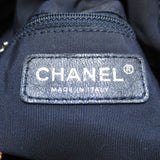 Chanel Cococabus Gm Shoulder Bag Denim Blue Indigo Blue/Red/White Silver Hardware