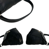 Prada Shoulder Bag Black Leather