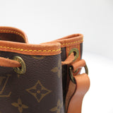 Louis Vuitton Petit Noe Shoulder Bag Coated Canvas Monogram Brown