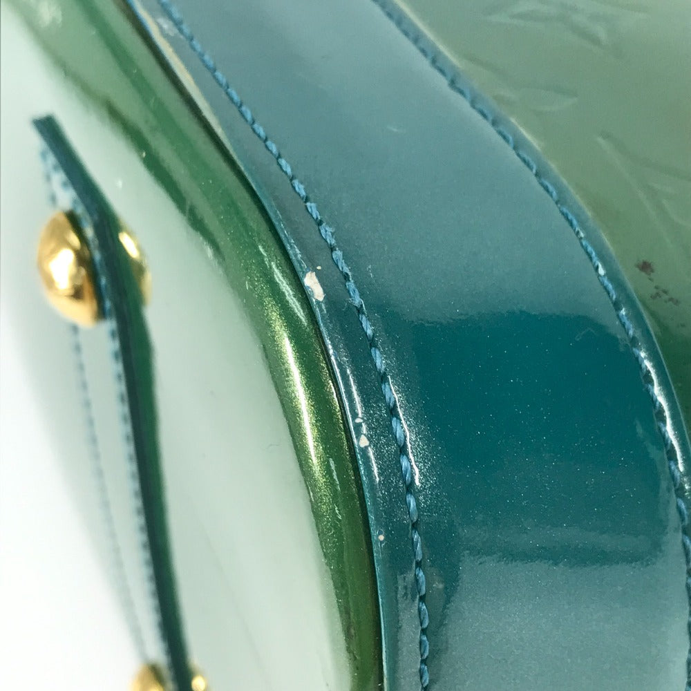 Louis Vuitton M93628 Monogram Vernis Alma Gm Tote Bag Briefcase Lame Handbag Women Tote bags LOUIS VUITTON Blue, Green 