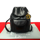 Dior Backpack Black Leather