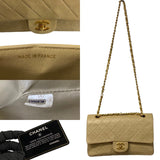 Chanel Handbag Beige Leather