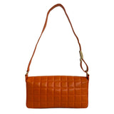 Chanel Shoulder Bag Orange Leather