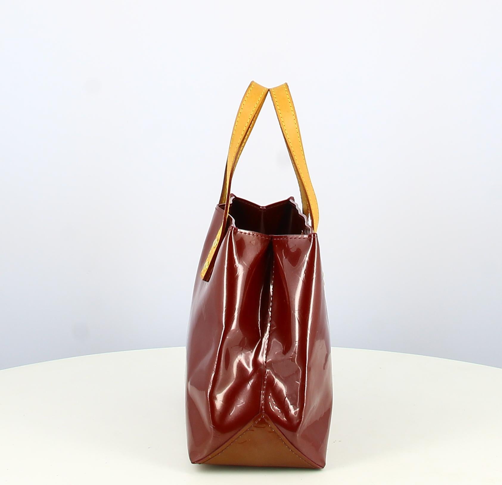 Sac à main vintage Louis Vuitton vernis bordeaux 2007