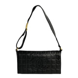 Chanel Shoulder Bag Black Leather