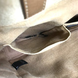 Sac à main vintage Fendi 8Bh250 Courgette en toile cuir marron