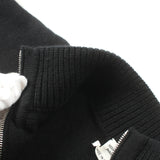 Poncho Knit Cashmere Black